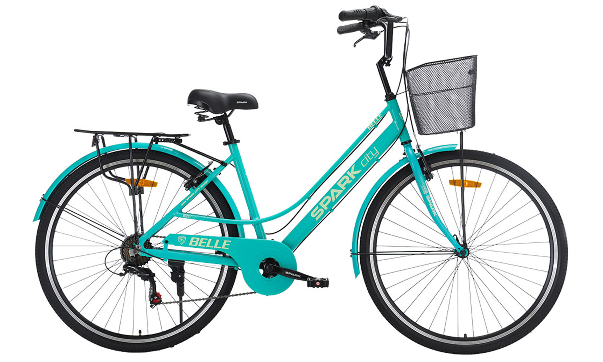 Велосипед SPARK CITY BELLE 28", размер L, рама 18", год 2026, бирюзовый 