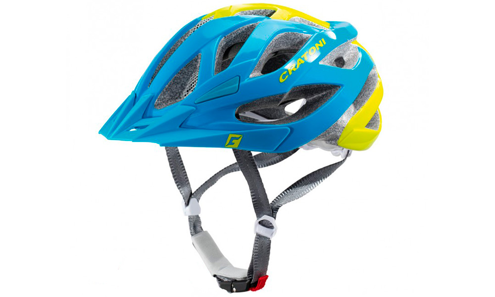 Велосипедный шлем Cratoni Miuro размер М (54-59 см) Голубо-желтый