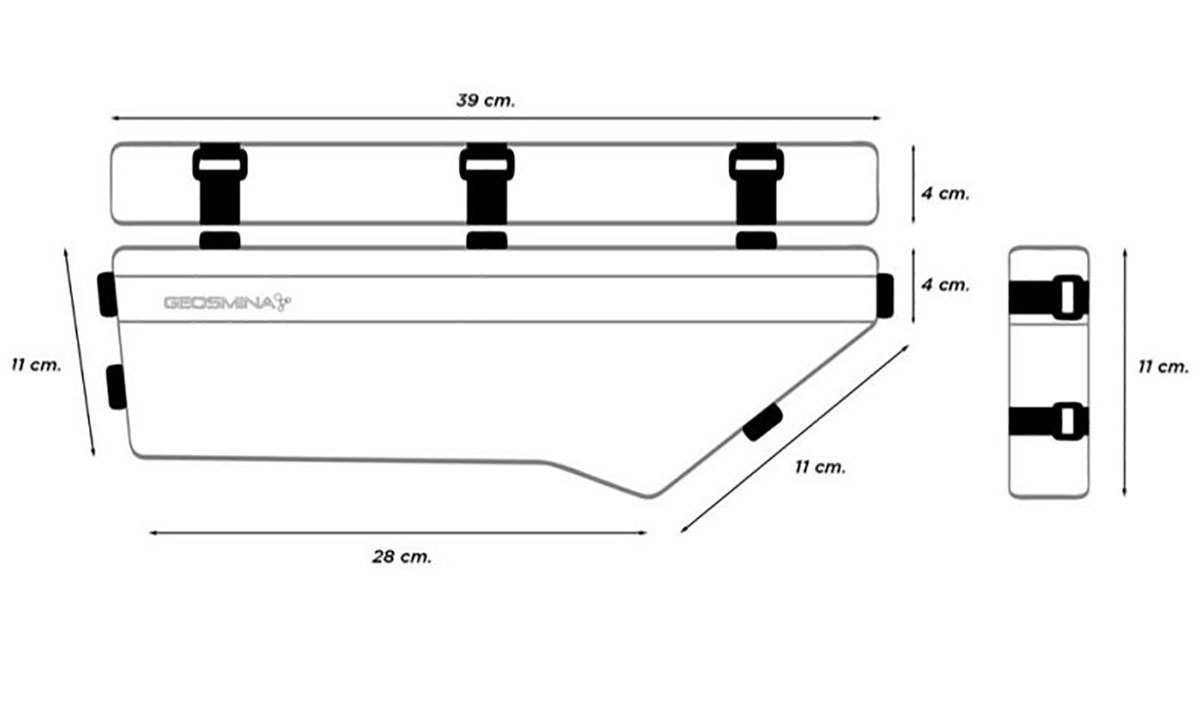 Сумка в раму GEOSMINA Small Frame Bag 2.5 Liters 39/28x5.5x11cm 125g 2 Сумка в раму GEOSMINA Small Frame Bag 2.5 Liters 39/28x5.5x11cm 125g 2