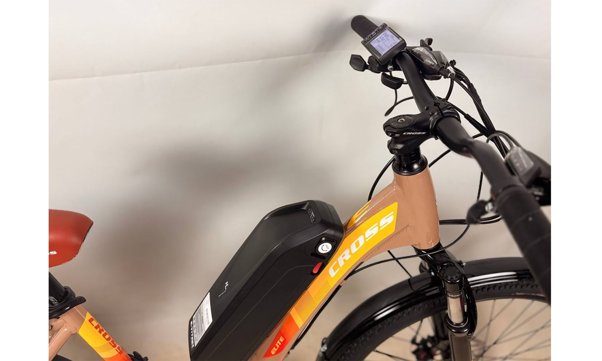 Cross Elite 26 Електрична електростанція, розмір M, рамка 17 ", 2025, коричневий 500W 48V13Ah з дисплеєм 2