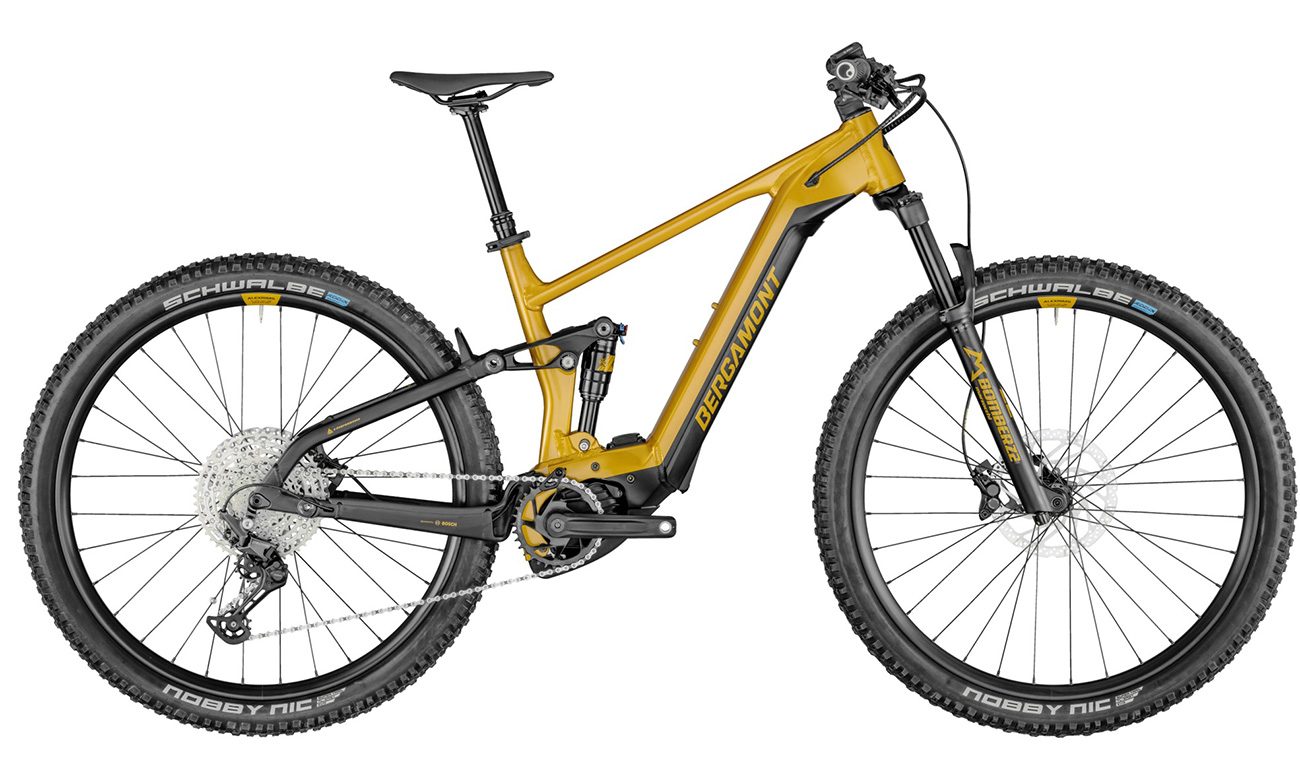 Фотография Велосипед Bergamont E-Contrail Pro 29" (2021) 2021 Желто-черный 8