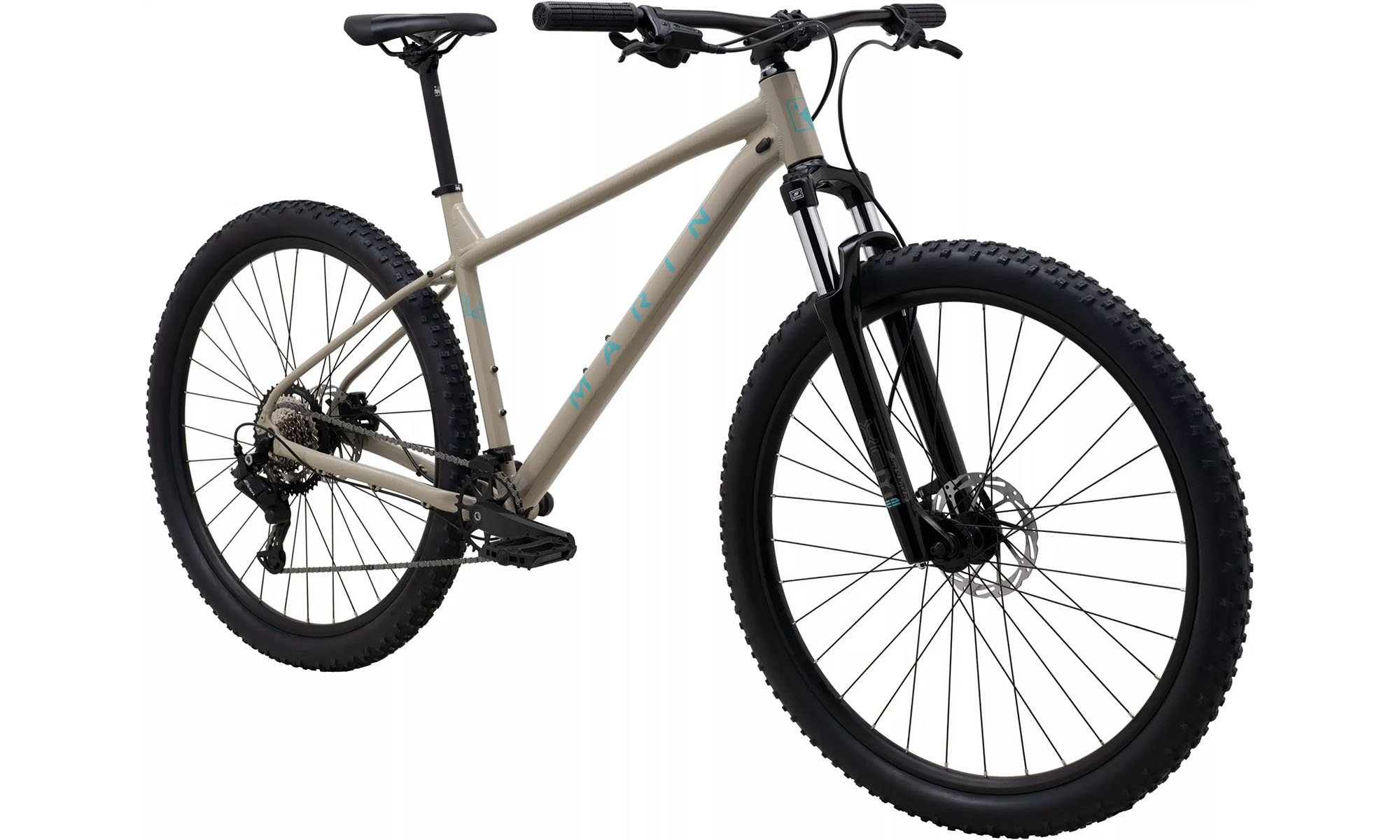 Велосипед Marin BOLINAS RIDGE 2, 29", размер M, год 2026, бежевый с бирюзовым 2