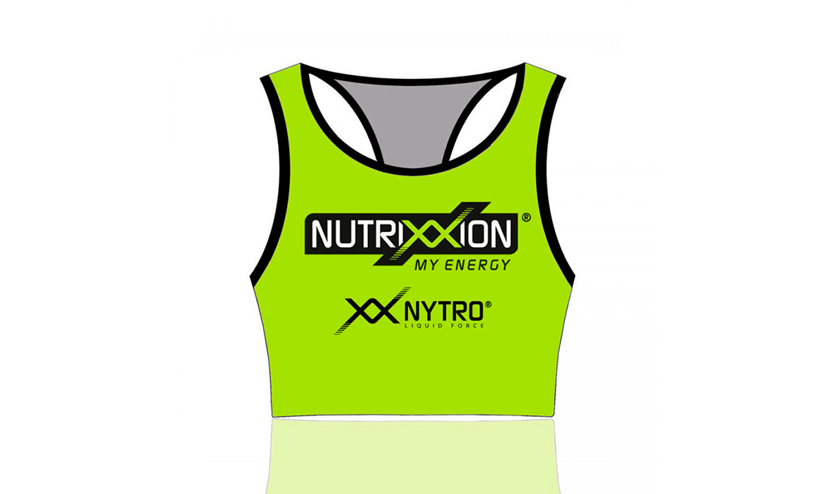 Фотографія Жіночий топ Nutrixxion для тріатлону, салатовий, розмір S