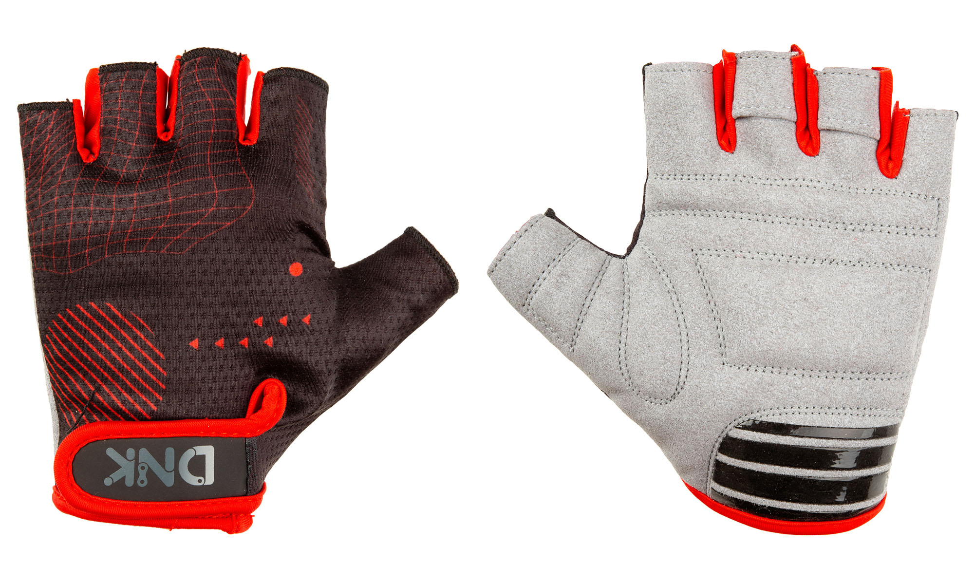 Рукавички DNK Hand, поролонові вставки, колір червоний/чорний, розмір M 