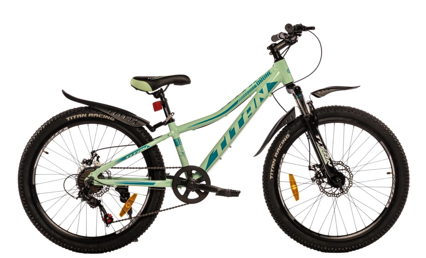 Фотография Велосипед Titan DRONE 24" размер XXS рама 11 2022 Зеленый 
