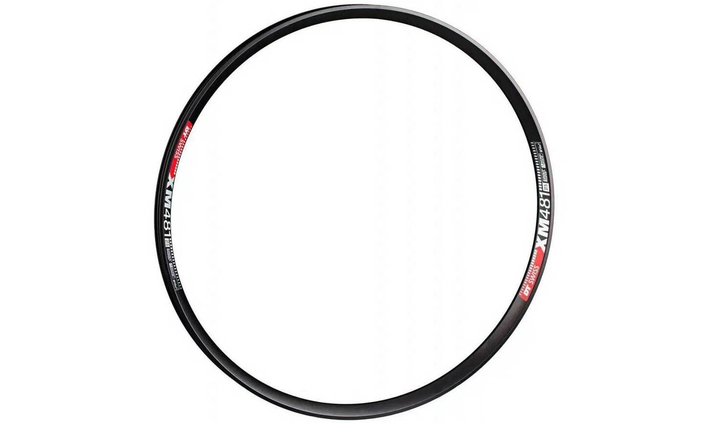 Обод DT Swiss XM 481, 27.5", размер 584×30 мм, 28 отверстий, ниппель Presta, дисковые тормоза, черный 