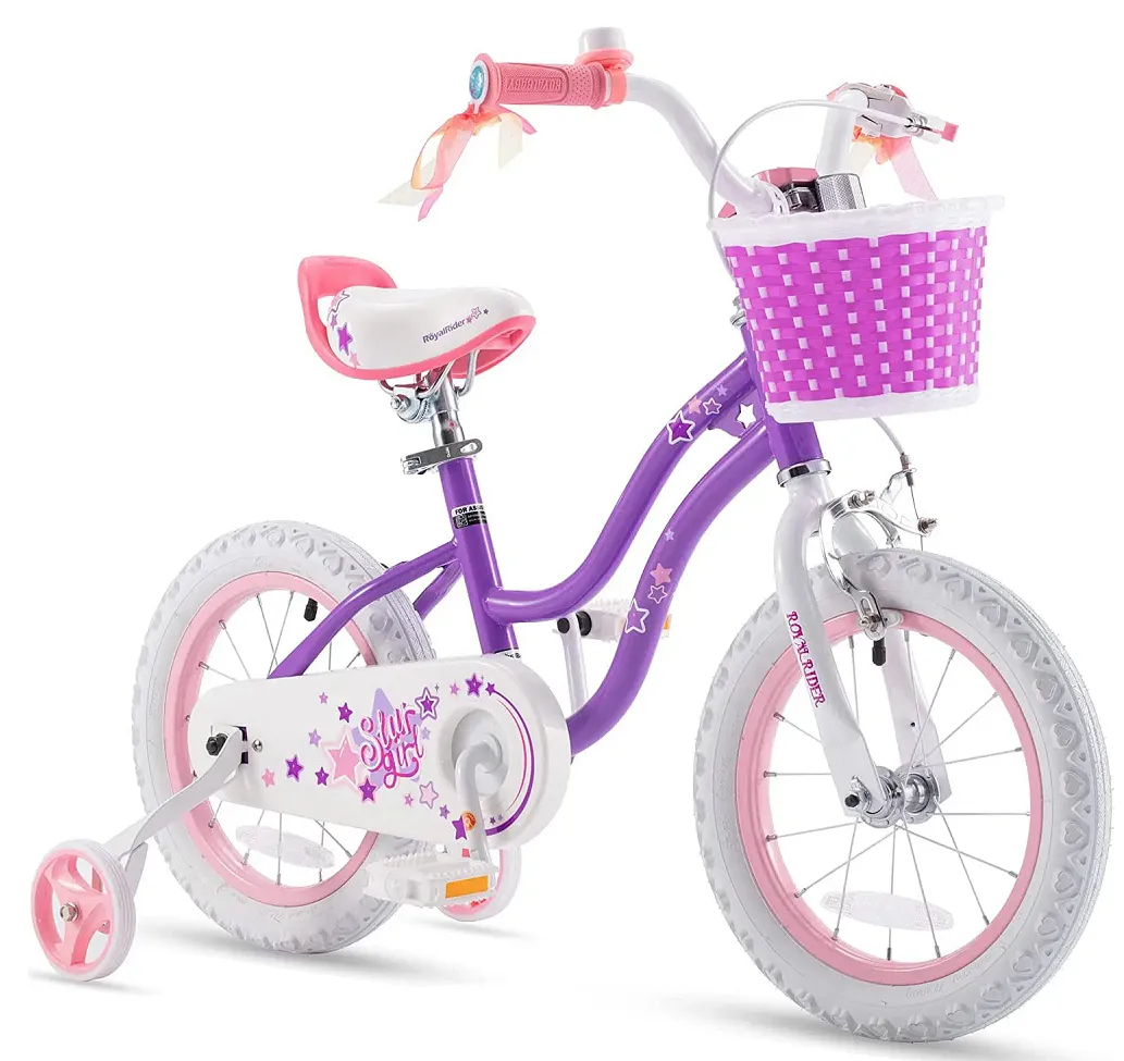 Фотография Велосипед RoyalBaby STAR GIRL 14" (2022) Фиолетовый 2