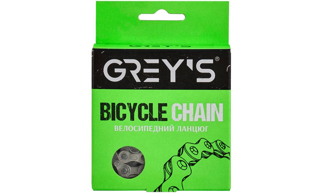 Цепь велосипедная Grey's 7-8ск. S52 NP Silver, 116 звеньев 2 Цепь велосипедная Grey's 7-8ск. S52 NP Silver, 116 звеньев 2