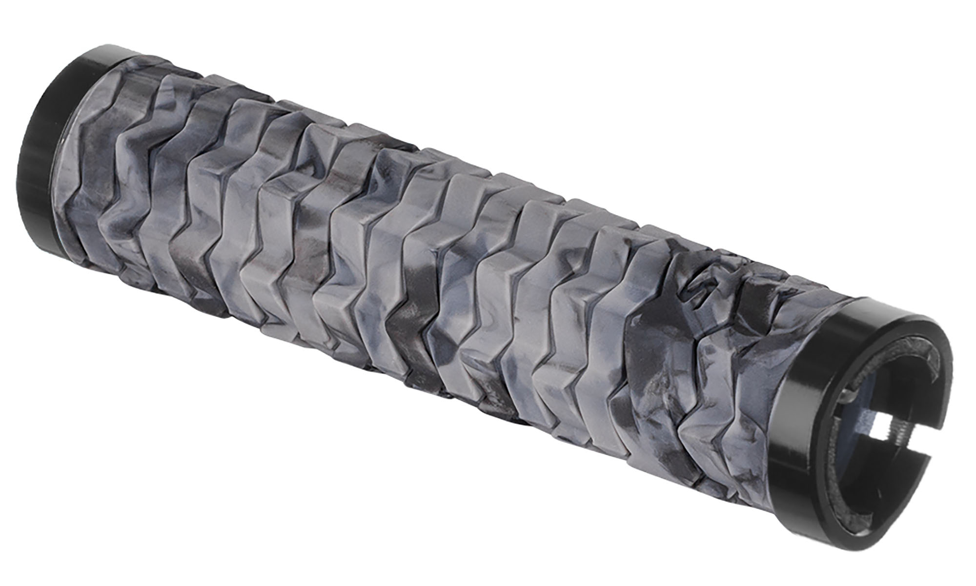 Ручки на руль с двумя замками KLS Poison Double LockOn серый/черный Ручки на руль с двумя замками KLS Poison Double LockOn серый/черный