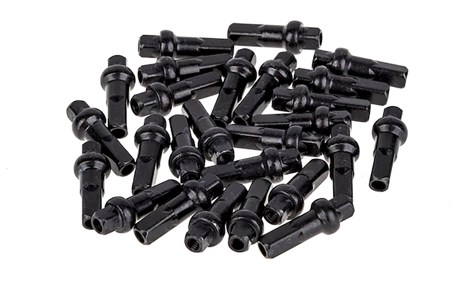 Ниппель ONRIDE удлиненный, двухсторонний 13G, 16x2,3 мм, латунь, черный, 100 шт. 2