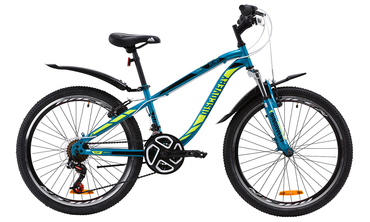 Фотографія Велосипед Discovery 24" FLINT AM Vb-r (2020) 2020 Синьо-жовтий