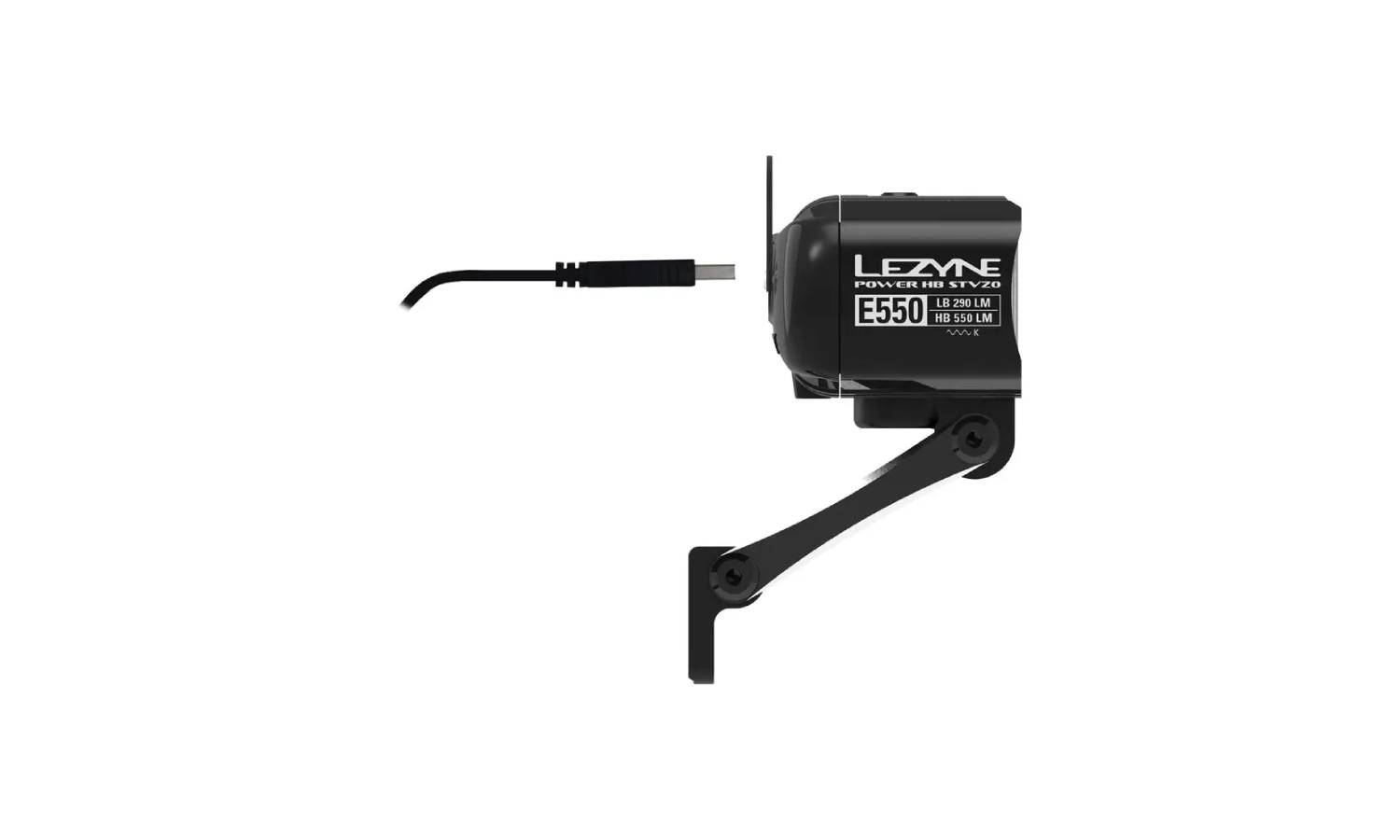 Переднє світло для електровелосипеда Lezyne EBIKE POWER HB STVZO E550 Чорний 550 люменів Y15 3