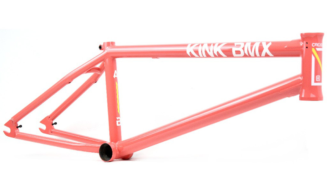 Фотография Рама KINK BMX  Crosscut 21 розовая  Розовый