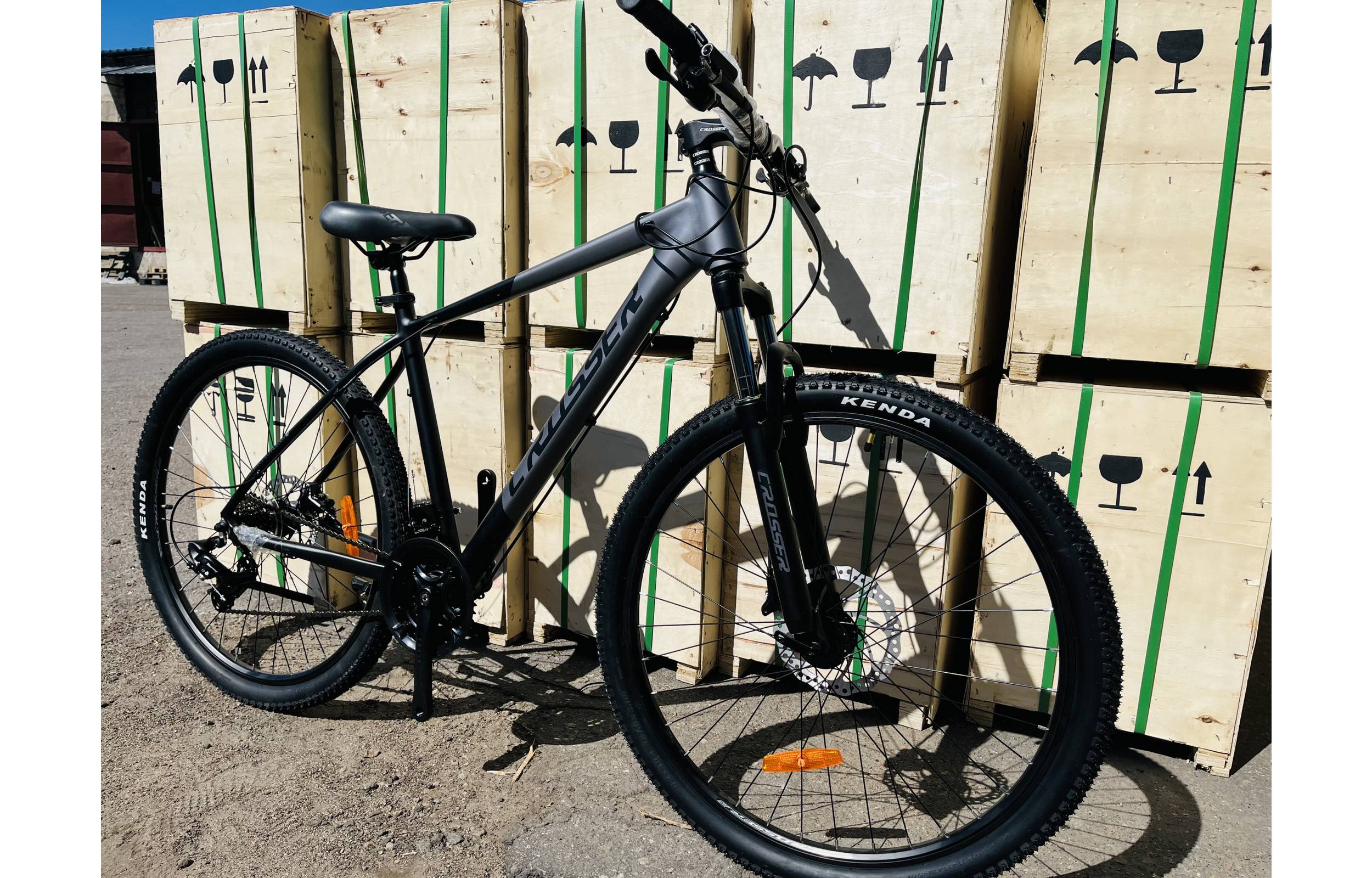 Велосипед Crosser MT-041 3х7 27,5" размер L рама 19 2022 Серый 8