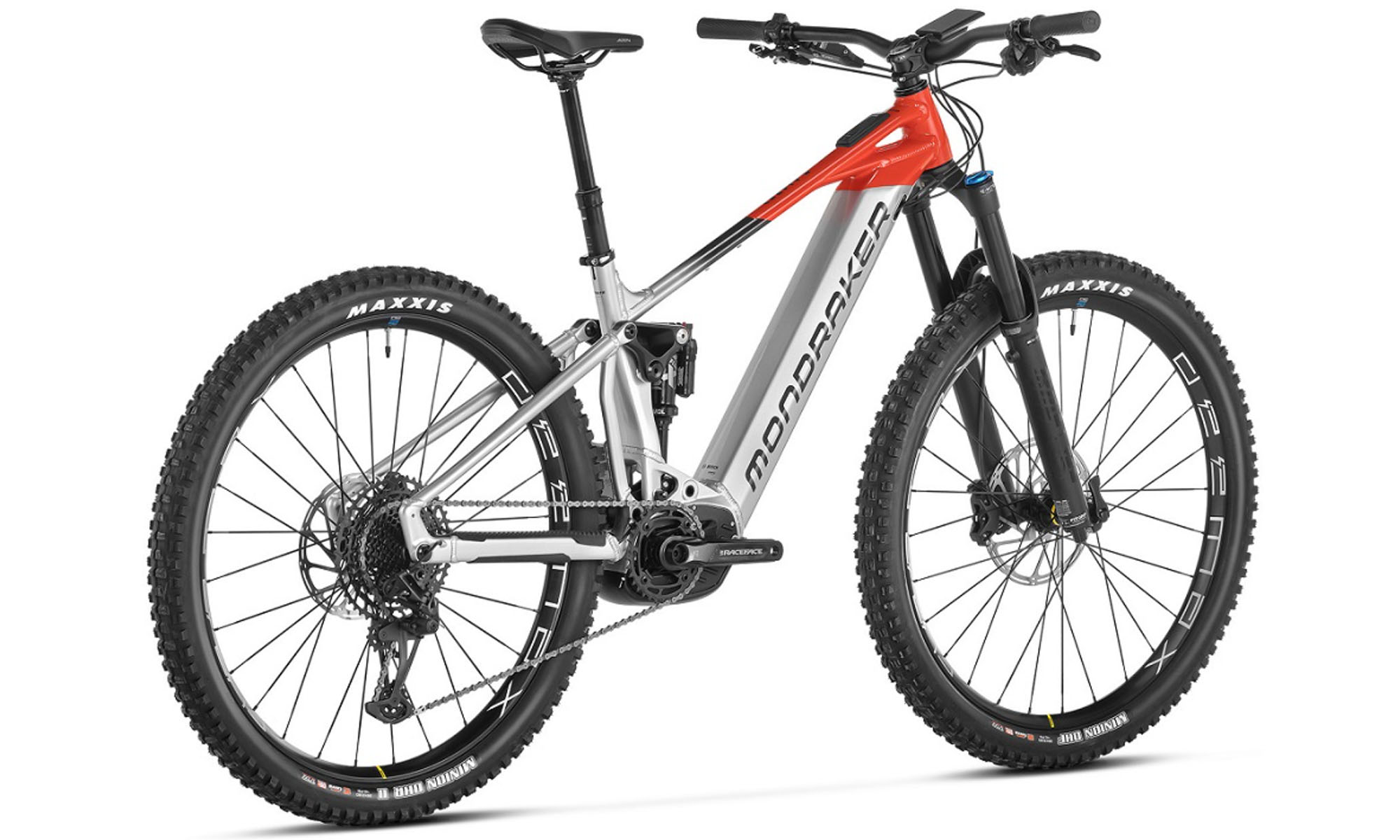Mondraker Crafty R 29 Eltock Power School "160 мм, 750WH Bosch Performance CX Smart, розмір M, 2024, сріблястий-червоний 3