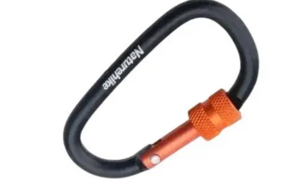 Карабин с муфтой Naturehike D-type 80 мм NH15A008-D, черный 5