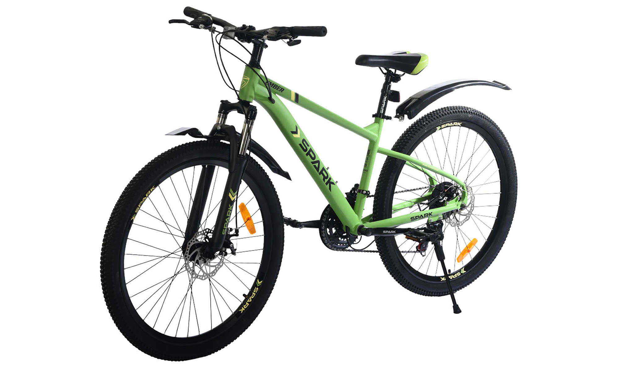 Велосипед SPARK EMBER 26", размер S, рама 15", год 2025, салатовый 2