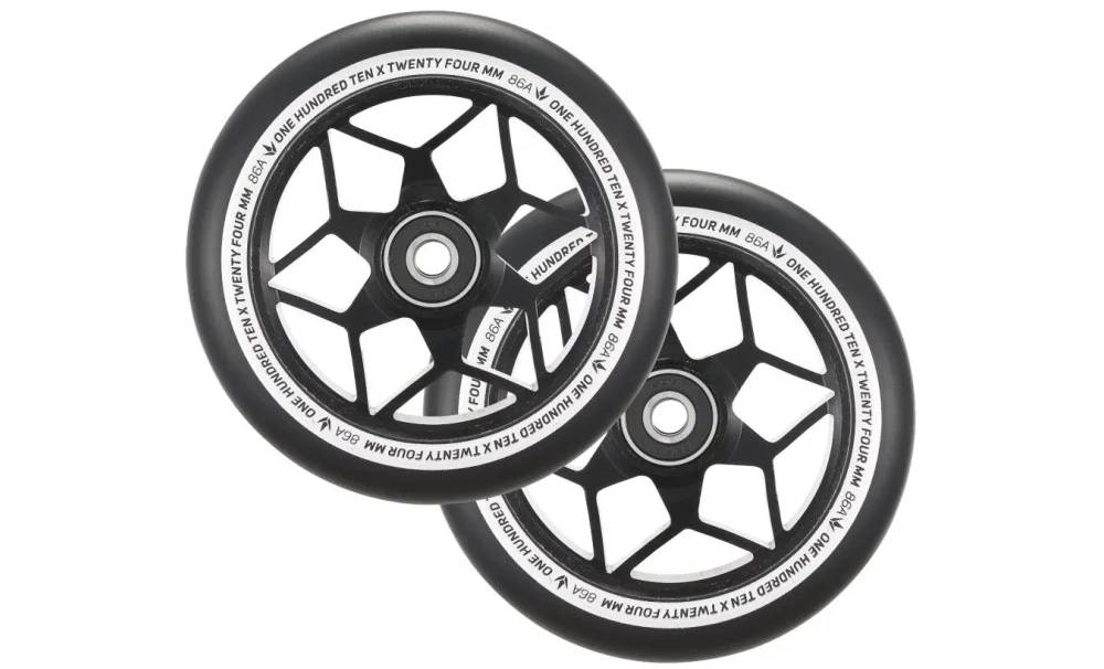Колесо для трюкового самоката BLUNT DIAMOND 110мм x 24мм - Black/Black 2 Колесо для трюкового самоката BLUNT DIAMOND 110мм x 24мм - Black/Black 2