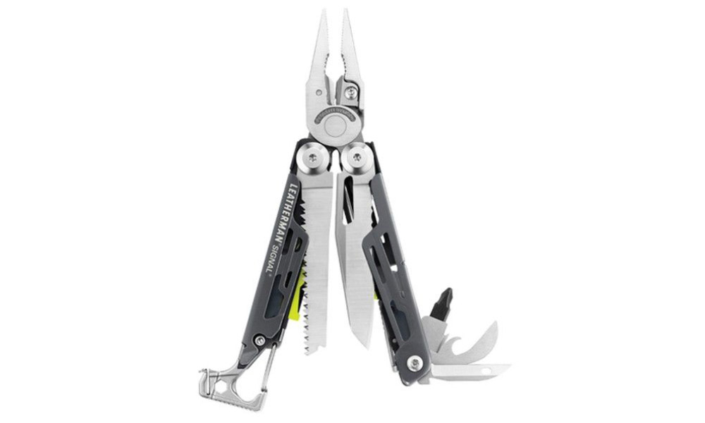 Фотографія Мультинструмент LEATHERMAN SIGNAL GRAY, синтетичний чохол, картонна коробка