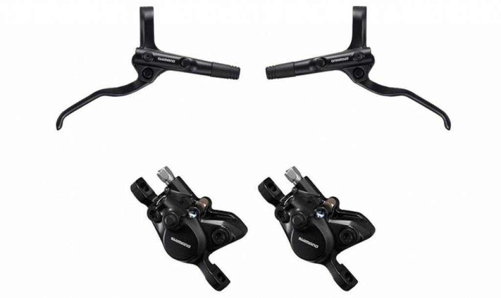 Фотография Гидравлические тормоза Shimano BR-MT200, комплект, передние и задние