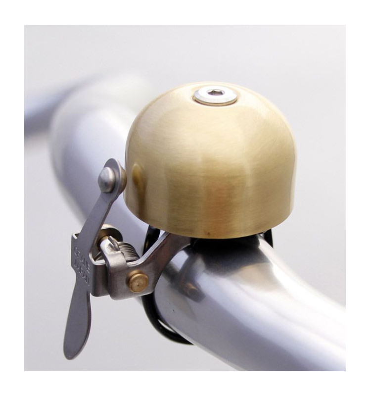 Фотография Звонок E-NE CRANE, Matte Gold, 37мм латунь, скоба 2