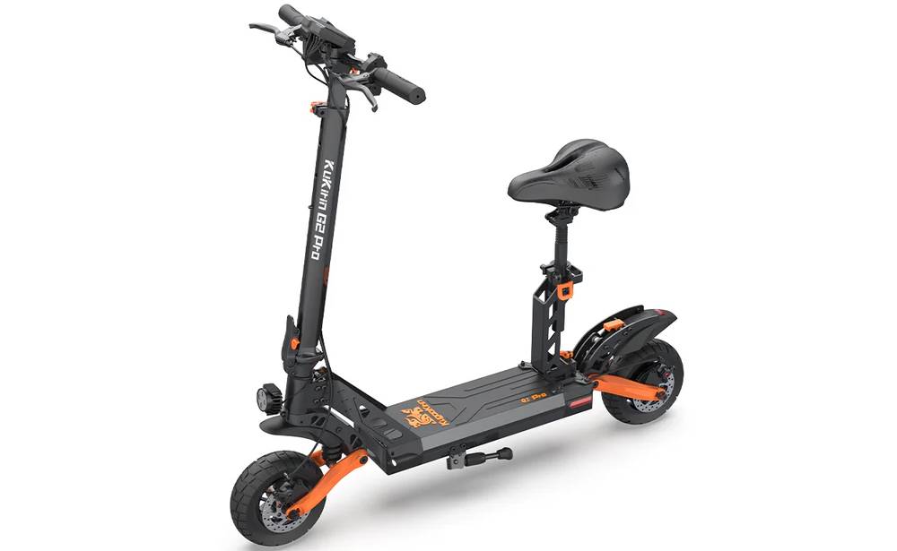 Електросамокат із сидінням KUGOO KIRIN G2 PRO New (1200 Вт; 15 Аh 48 В), чорний 12