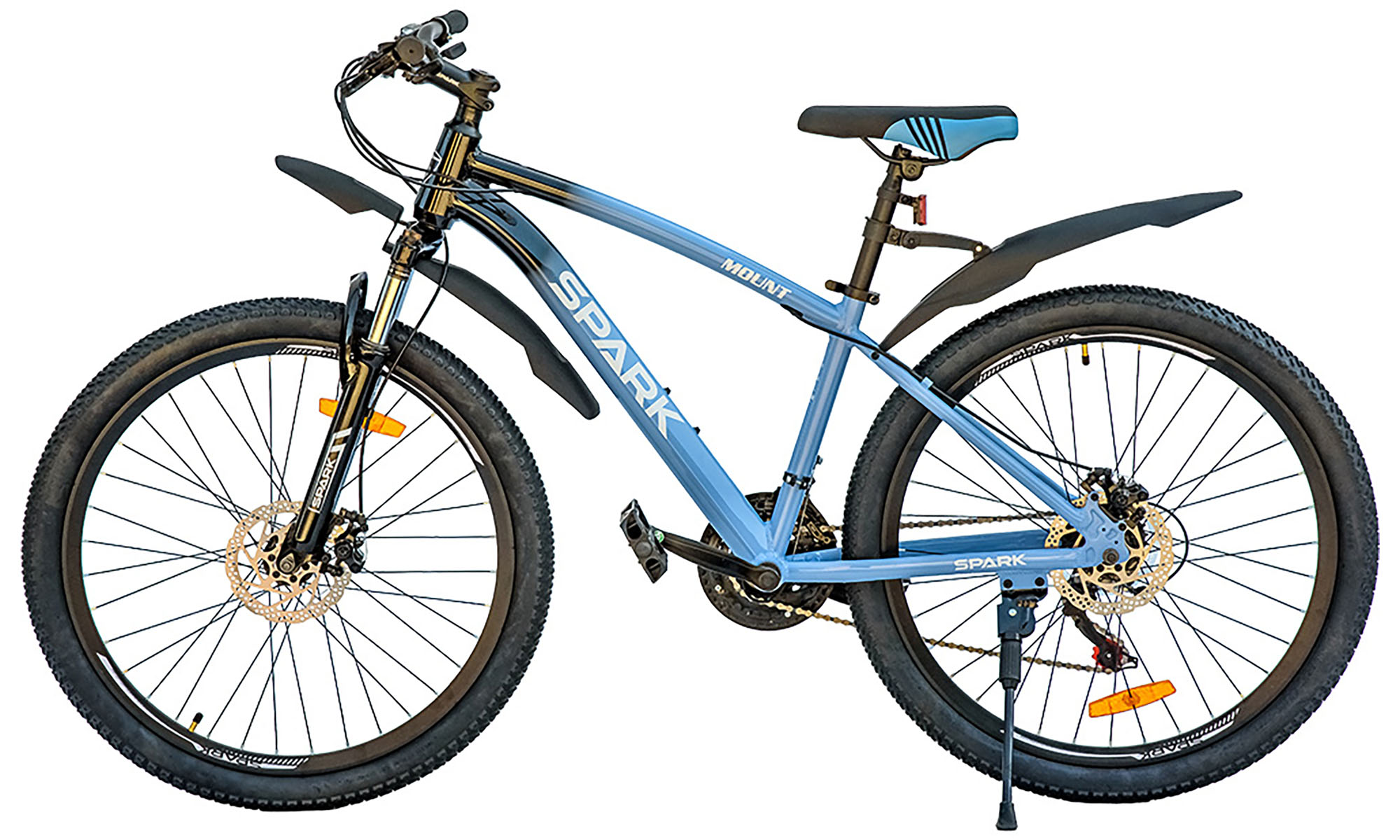 Велосипед SPARK MOUNT 26", розмір S, рама 15", рік 2025, чорно-синій 6 Велосипед SPARK MOUNT 26", розмір S, рама 15", рік 2025, чорно-синій 6