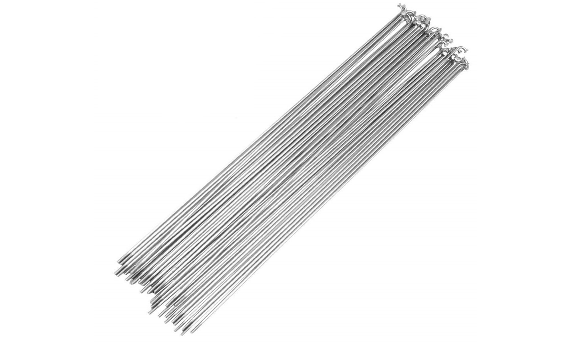 Спица Remerx 14G/2 мм, 252 мм, нержавейка, серебристая (100 шт.)