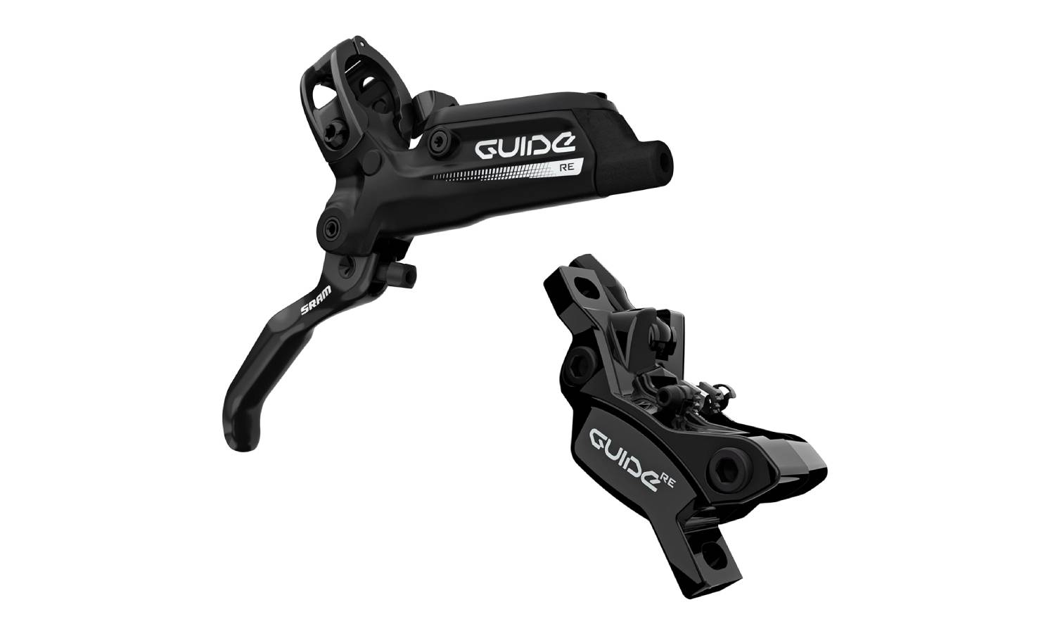 Фотография Тормоз дисковый SRAM Guide RE Guide Gloss Black Rear 1800mm