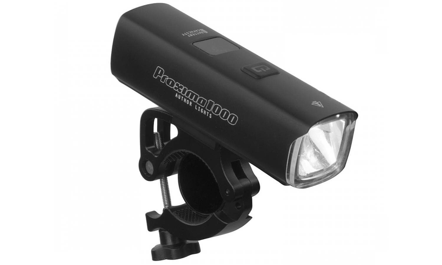 Фонарь передний Author PROXIMA 1000 lm/HB 22-38 mm USB Alloy, черный Фонарь передний Author PROXIMA 1000 lm/HB 22-38 mm USB Alloy, черный