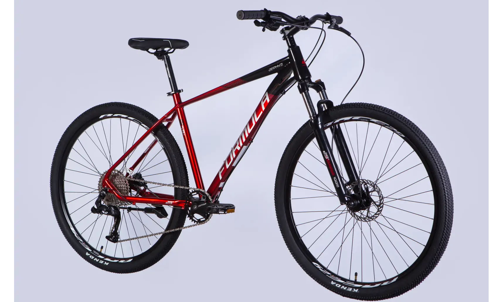Велосипед Formula ZEPHYR 1.0 HDD 29", размер L рама-19", год 2026, черно-красный 5