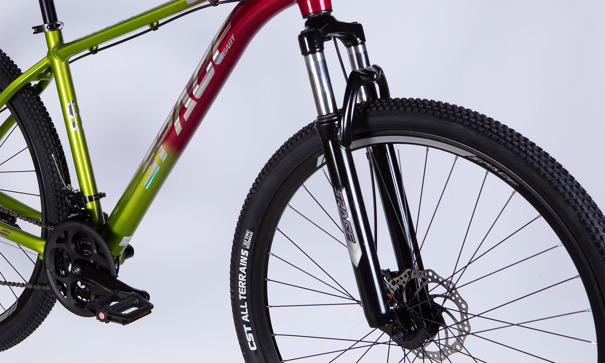 Велосипед SPACE PHAETON DD FR 29", AL, размер M, рама 18", 2025, зелено-розовый 6 Велосипед SPACE PHAETON DD FR 29", AL, размер M, рама 18", 2025, зелено-розовый 6