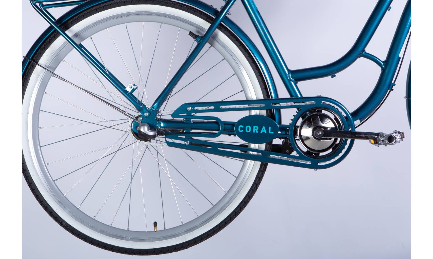 Фотографія Велосипед Dorozhnik CORAL Nexus 28" розмір L рама 19" 2025 бирюзвый 3
