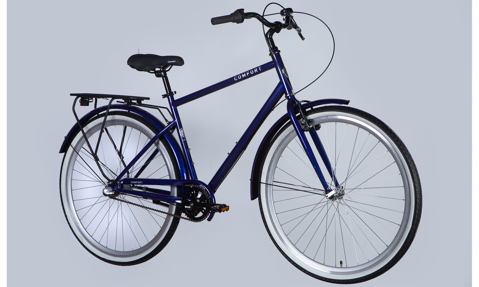 Фотографія Велосипед Dorozhnik COMFORT MALE PH 28", размер L, рама 20", 2025, электрик (темно-синий) 3