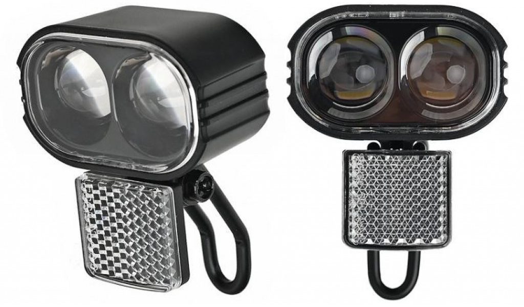 Передняя фара ProX XC-2327 электровелосипеда 2xLed 50Lux, черная Передняя фара ProX XC-2327 электровелосипеда 2xLed 50Lux, черная