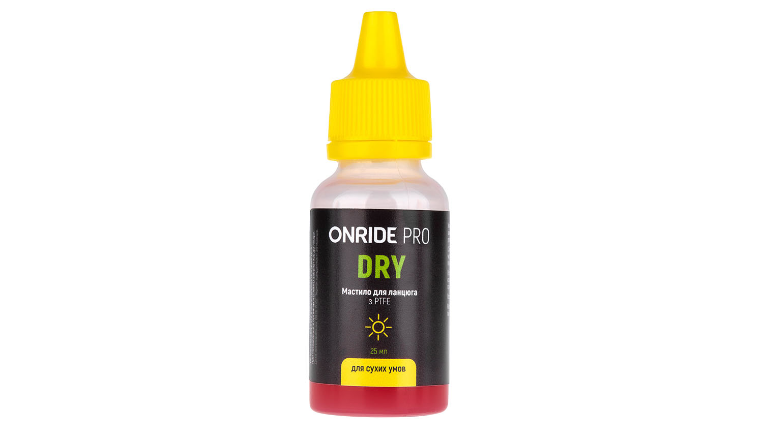 Фотографія Мастило для ланцюга ONRIDE PRO Dry з PTFE для сухих умов 25 мл