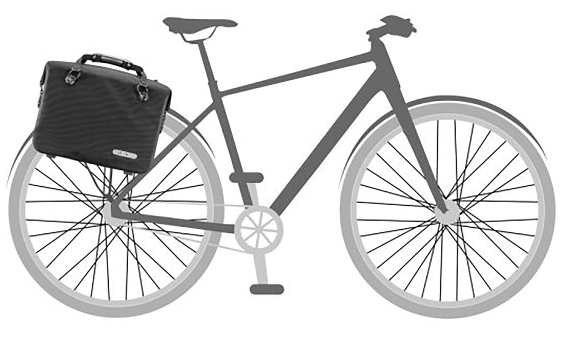 Гермосумка велосипедна офісна Ortlieb Office-Bag black matt 21 л 2
