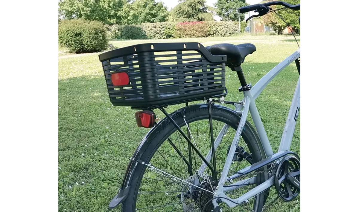 Кошик Bellelli Zig Zag з кріпленням на багажник пластиковий чорний 2 Кошик Bellelli Zig Zag з кріпленням на багажник пластиковий чорний 2