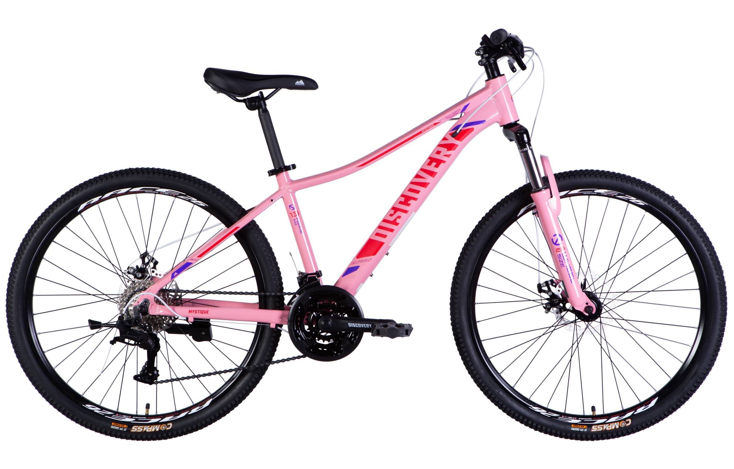 Фотографія Велосипед Discovery MYSTIQUE DD 26" розмір S рама 15" 2025 бело-розовый