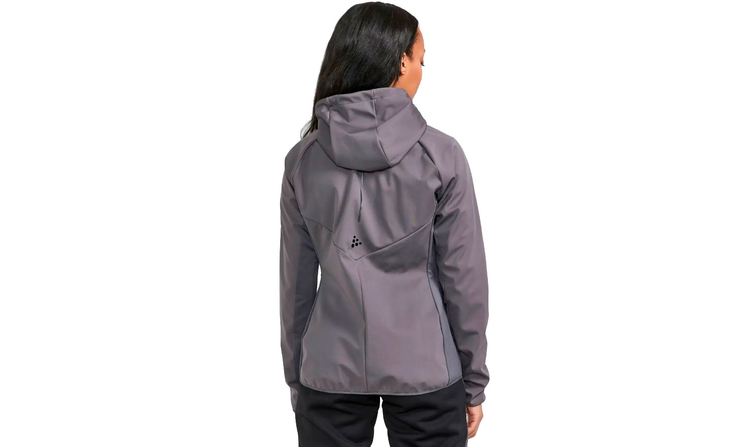 Куртка Craft GLIDE HOOD JKT жіноча, розмір L, сезон AW 22, сіро-білий 3