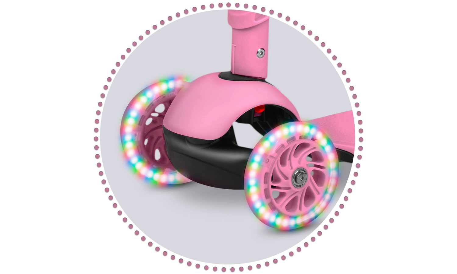 Самокат дитячий триколісний Ricokids Piko рожевий 7 Самокат дитячий триколісний Ricokids Piko рожевий 7