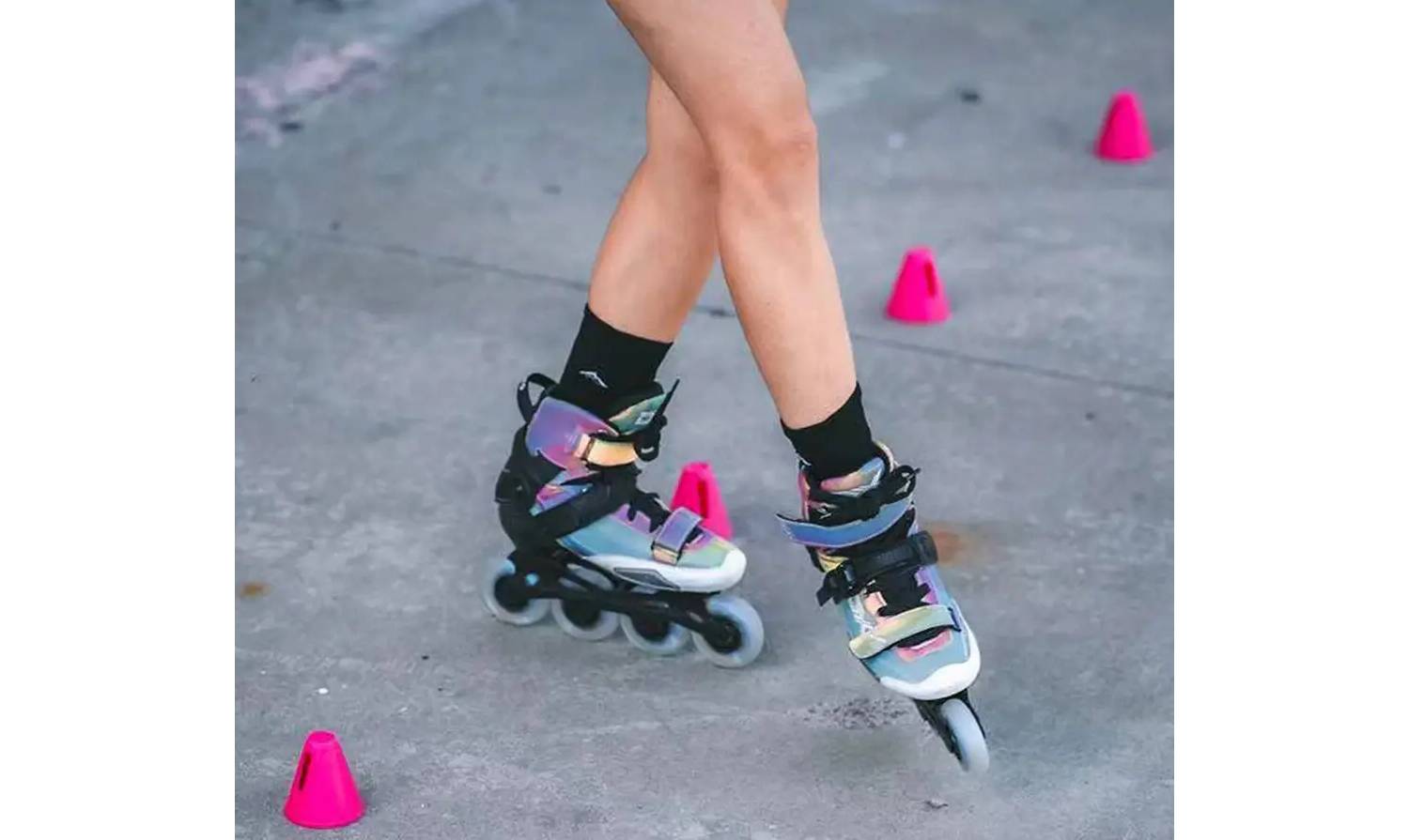 Ролики для фристайла Micro Delta Liberty iridescent размер 33-35 2 Ролики для фристайла Micro Delta Liberty iridescent размер 33-35 2