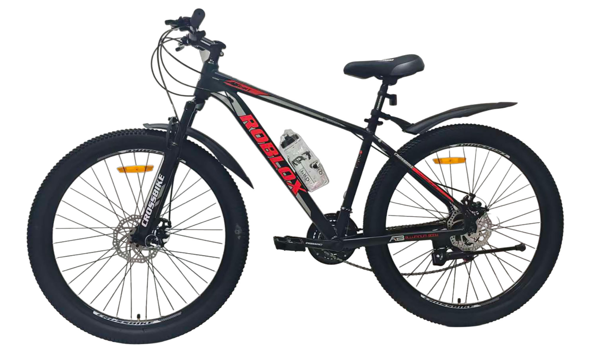 Велосипед CrossBike Roblox 27.5", размер M, рама 17", год 2026, Черный-Красный 2 Велосипед CrossBike Roblox 27.5", размер M, рама 17", год 2026, Черный-Красный 2