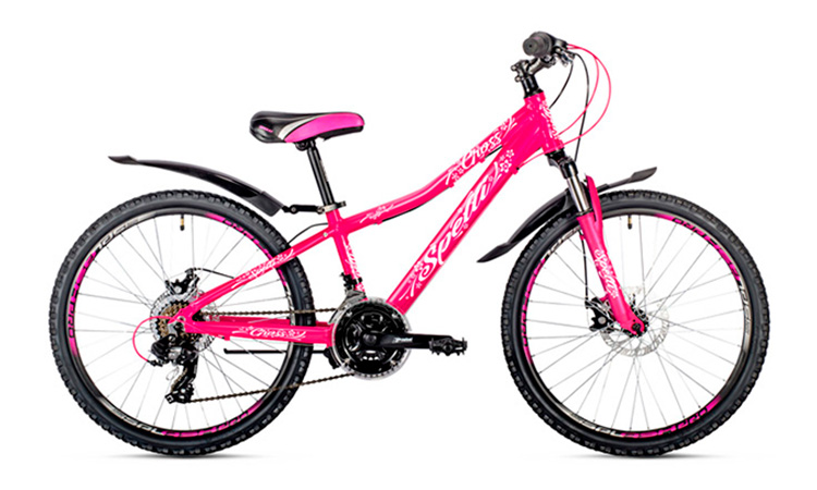 Фотография Велосипед Spelli CROSS GIRL 24" (2021) 2021 Розовый