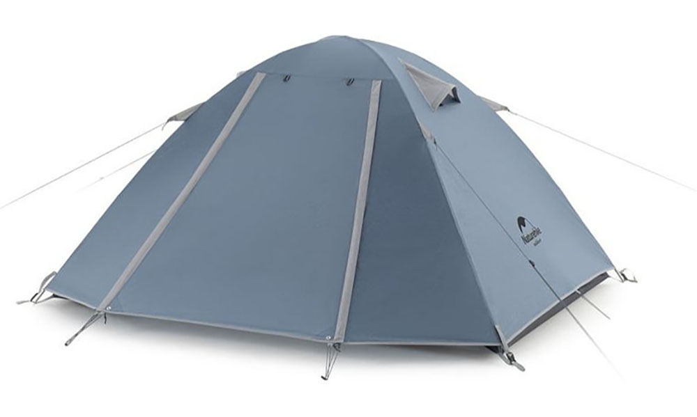 Фотография Палатка двухместная Naturehike P-Series II (NH18Z022-P) 210T/65D, темно-синяя