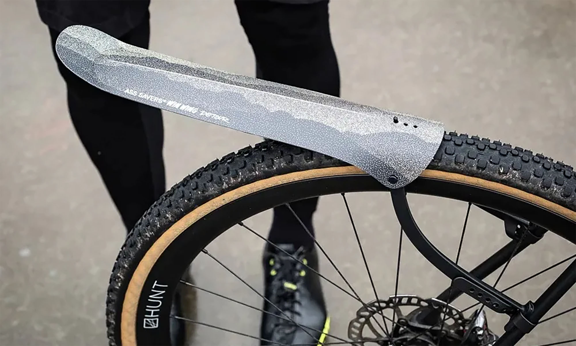 Крыло заднее ASS SAVERS, Win Wing Gravel 2, серое 4