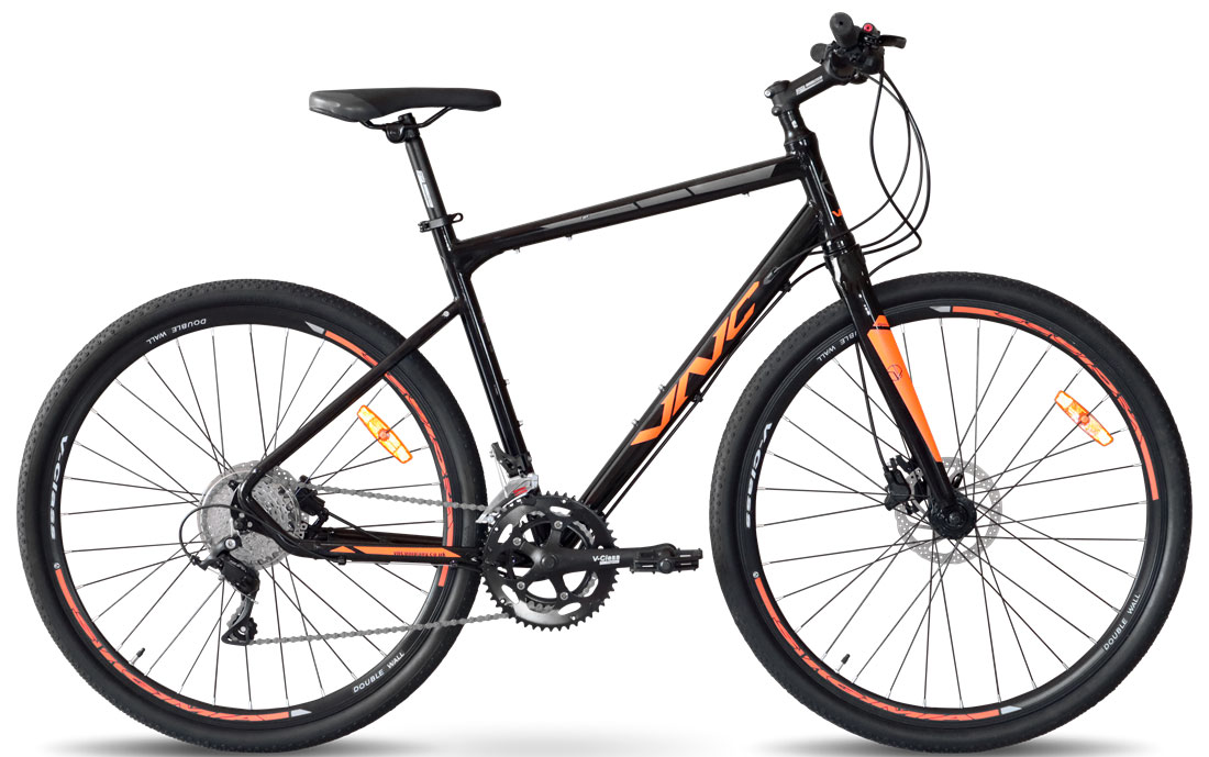 Фотография Велосипед VNCSweepRacer A7 28" размер L 2023 Черно-оранжевый