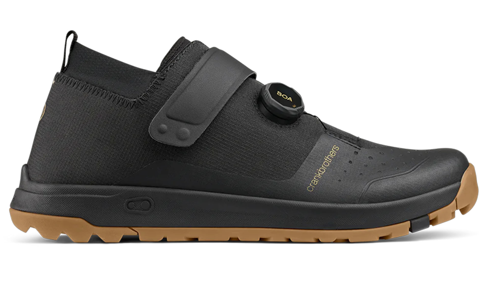 Велообувь CrankBrothers SHOES STAMP TRAIL BOA BLACK / GOLD - GUM OUTSOLE, размер 9.5 US (42.5-43 EU) 4