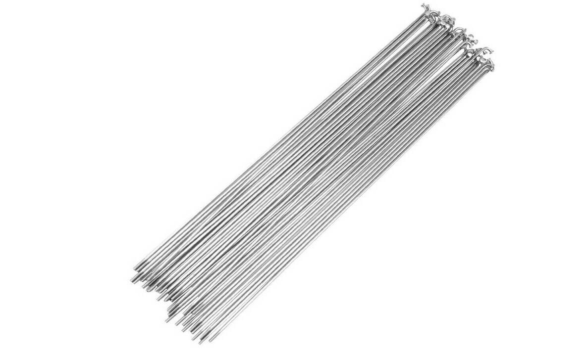Спицы ONRIDE 12G/2,6 мм, 222 мм, нержавейка, серебристая (100 шт.) 