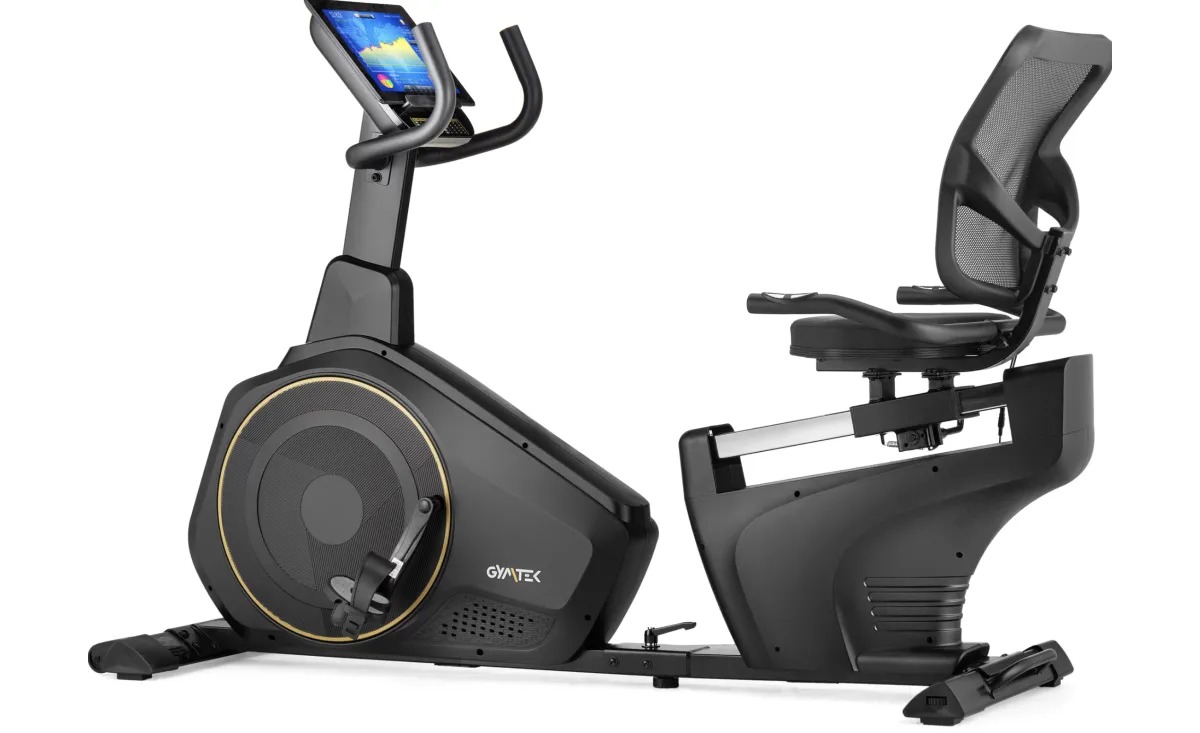 Горизонтальный велотренажер Gymtek XBR6000 электромагнитный черно-желтый 2 Горизонтальный велотренажер Gymtek XBR6000 электромагнитный черно-желтый 2